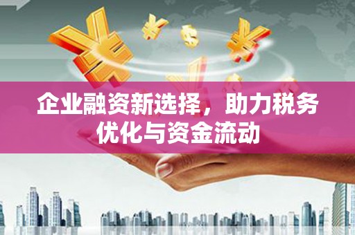 全椒企业融资新选择，助力税务优化与资金流动