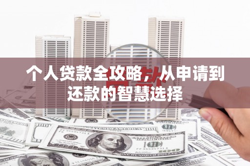 全椒个人贷款全攻略，从申请到还款的智慧选择