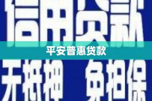 全椒平安普惠贷款