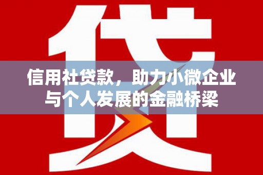全椒信用社贷款，助力小微企业与个人发展的金融桥梁