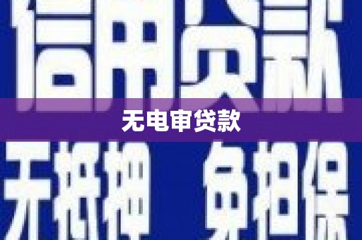全椒无电审贷款