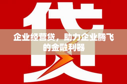全椒企业经营贷，助力企业腾飞的金融利器