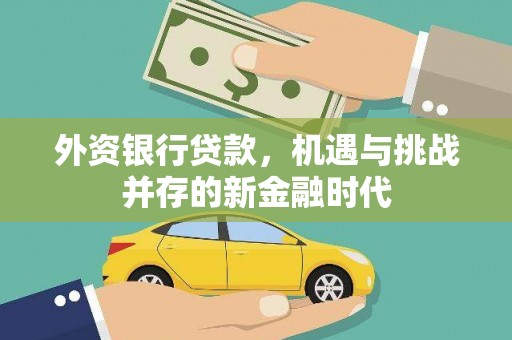 全椒外资银行贷款，机遇与挑战并存的新金融时代