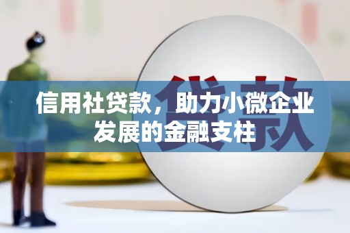 全椒信用社贷款，助力小微企业发展的金融支柱