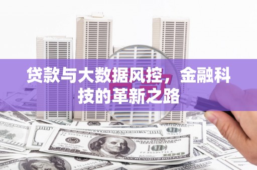 全椒贷款与大数据风控，金融科技的革新之路