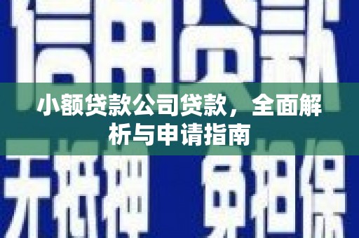 全椒小额贷款公司贷款，全面解析与申请指南