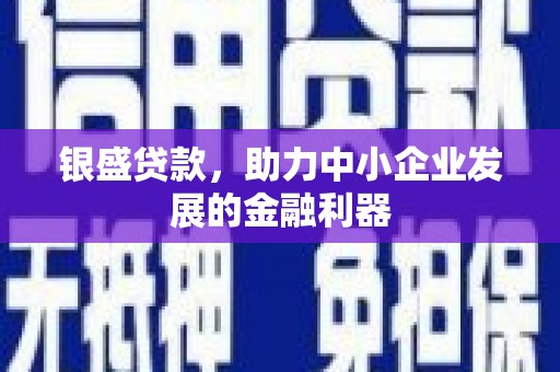 全椒银盛贷款，助力中小企业发展的金融利器