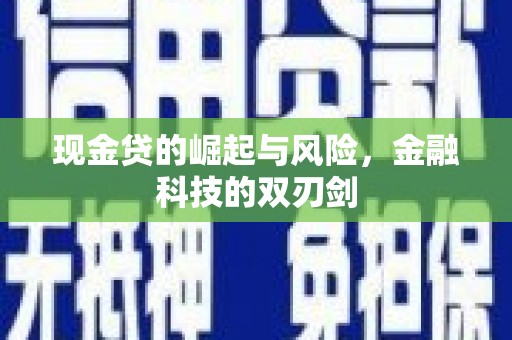 全椒现金贷的崛起与风险，金融科技的双刃剑