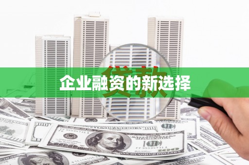 全椒企业融资的新选择