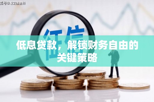全椒低息贷款，解锁财务自由的关键策略