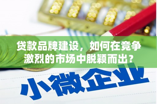 全椒贷款品牌建设，如何在竞争激烈的市场中脱颖而出？