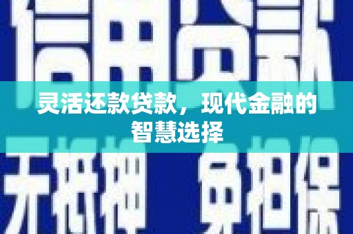 全椒灵活还款贷款，现代金融的智慧选择