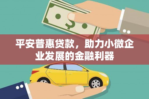 全椒平安普惠贷款，助力小微企业发展的金融利器