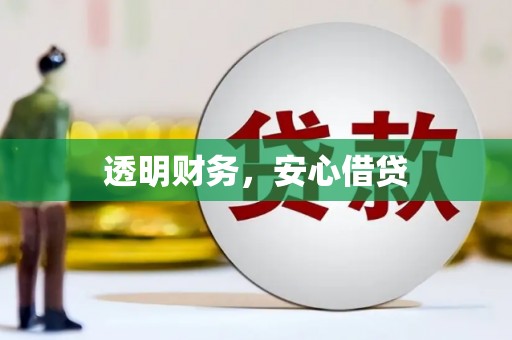 全椒透明财务，安心借贷