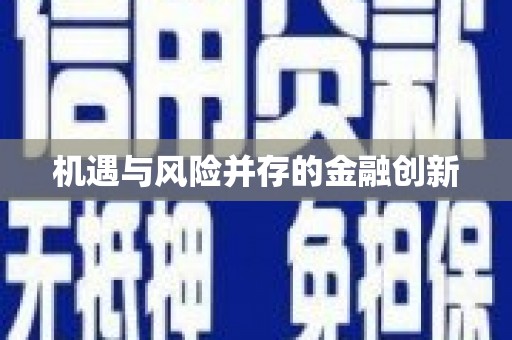 全椒机遇与风险并存的金融创新