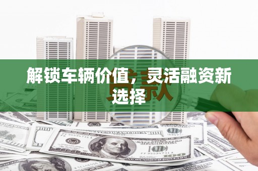 全椒解锁车辆价值，灵活融资新选择