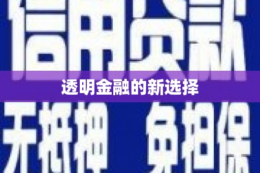 全椒透明金融的新选择