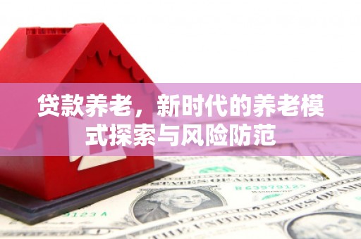 全椒贷款养老，新时代的养老模式探索与风险防范