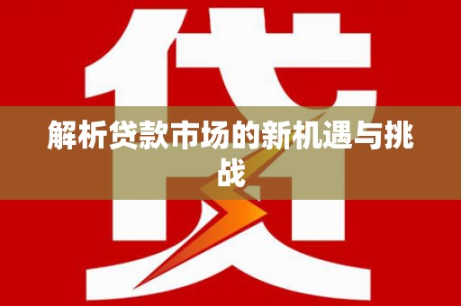 全椒解析贷款市场的新机遇与挑战