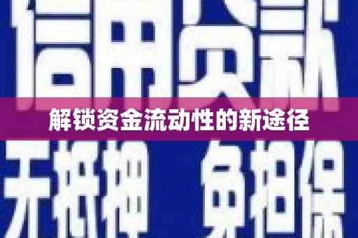 全椒解锁资金流动性的新途径