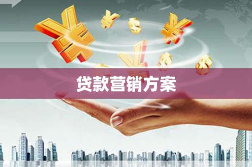全椒贷款营销方案